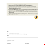 Contractterminationrequest example document template