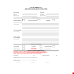 Employee Disciplinary Action Form - Warning for Incident with Signature example document template