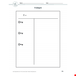 T Chart Note Taking Template example document template
