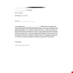 Resign with Grace: Two Weeks Notice for Executive Director at Smith Foundation, Washington example document template