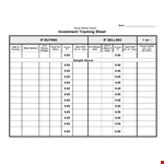 Tracking Sheet example document template