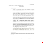 Permanent Guardianship Form example document template