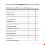 Free Weekly Behavior Chart example document template