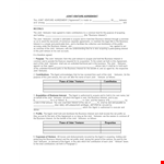 Joint Venture Agreement Template example document template