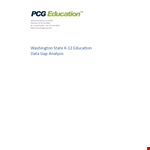 Performing a Data Gap Analysis for School Staff and Student Enrollment example document template 