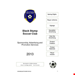 Sponsorship Letter Template for Soccer Academy | Black Stump example document template