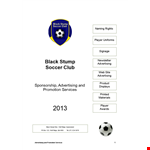 Sponsorship Letter Template for Soccer Academy | Black Stump example document template 