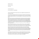 Professional Reference Letter in English example document template
