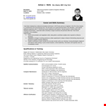 Technician Resume example document template