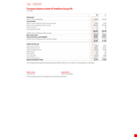 Company Balance Sheet Format example document template 