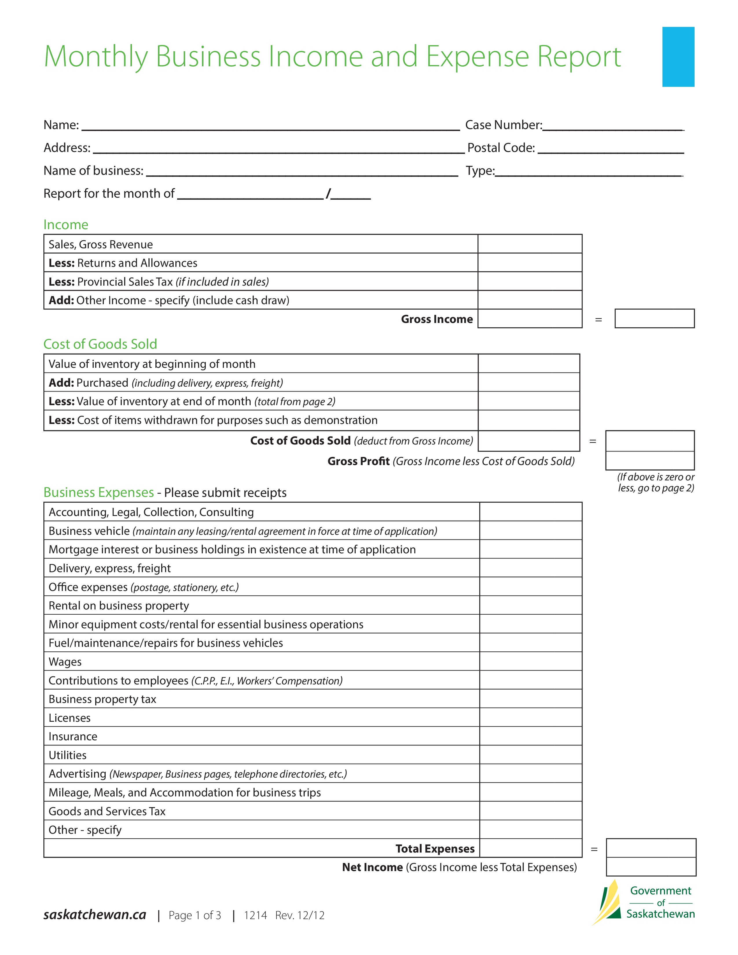 Monthly Business Expense Report Track Your Business Expenses and Monthly Business Expense Report Track Your Business Expenses and