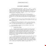 Verisign and ICANN Settlement Agreement: Terms, Conditions, and Obligations example document template