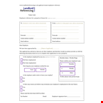 Work Reference Letter For Landlord example document template