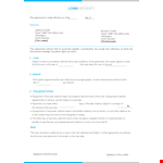 Loan Receipt Template - Free Download example document template 