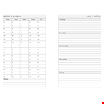 Diy planner Template example document template