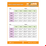 Create Positive Habits with a Personalized School Reward Chart example document template