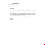 Free Proposal Rejection Letter example document template