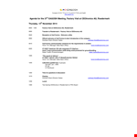Factory Visit Agenda - Sales, Ceotronics, Roedermark | Andreas Hitzel example document template