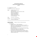 Minutes Of Staff Meeting Sample example document template