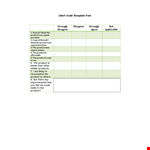 Product Likert Scale: Strongly Disagree or Overall Think, Which One? example document template