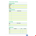 Effective Meeting Agenda & Minutes Template - Streamline Your Meetings example document template