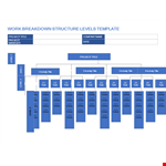 Work Breakdown Structure Template - Efficiently Organize Your Project with Clear Levels of Breakdown example document template