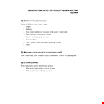 Optimised Meta Title: "Successful Project Review Meeting Agenda for Member Success example document template