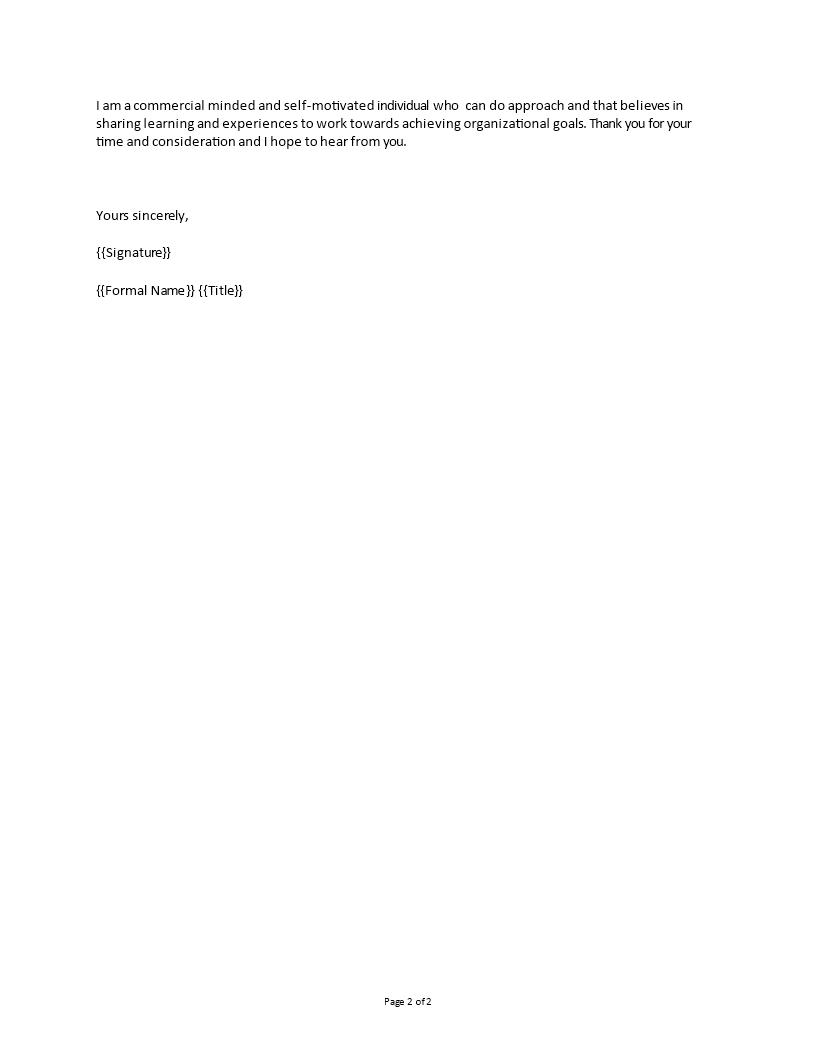 ca accountant cover letter template