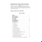 Get Organized with Our Table of Contents Template in Word - Perfect for Products | Length example document template