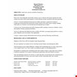 Marketing Sales Associate Resume example document template 