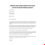 Freight Inspector cover letter example document template