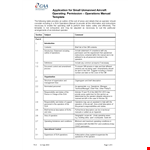 Instruction Manual Template - Operations, Flight, Should, Operating example document template