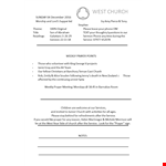 Church Weekly Bulletin Template example document template 