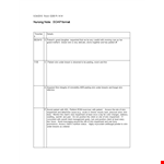 Soap Note Template for Client/Patient Under Impairment example document template