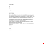Farewell Email Template - Experience your department's gratitude. Thank you! example document template 