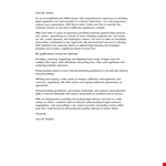Lawyer Cover Letter example document template