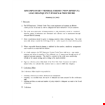 Loan Delinquency Policy example document template 
