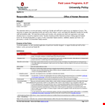 Employee Leave and Vacation Policy | Parental Leave Guidance example document template 
