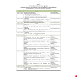 Sample International Conference Agenda: Panel on Islam and Nusantara with Expert Discussant example document template