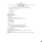 High School Resume example document template