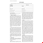 Office Lease Application Template example document template