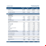 Comparative Income Statement Templatelab.com example document template