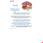 Picnic Flyer Template - District Picnic | Scouting Event | Easily Recognize example document template 