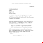 Disapproval of Agency Letter: Section Creek Enbridge example document template
