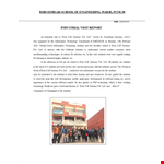 Industrial Visit for Students - Explore Industrial Systems example document template
