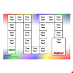 Colored Square Snake Boardgame Template example document template 