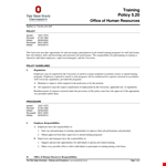 Policy Resources for Office and University Training example document template