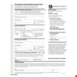 Submit Your Reimbursement Claim Form | Include Receipts & Prescription Numbers example document template
