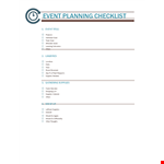 Event Planning Template - Simplify Your Planning Process and Get the Needed Supplies example document template