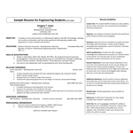 Internship Experience Resume example document template